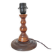 Turned wooden lamp base