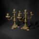 Pair of Napoleon III candelabra in brass, 19th century