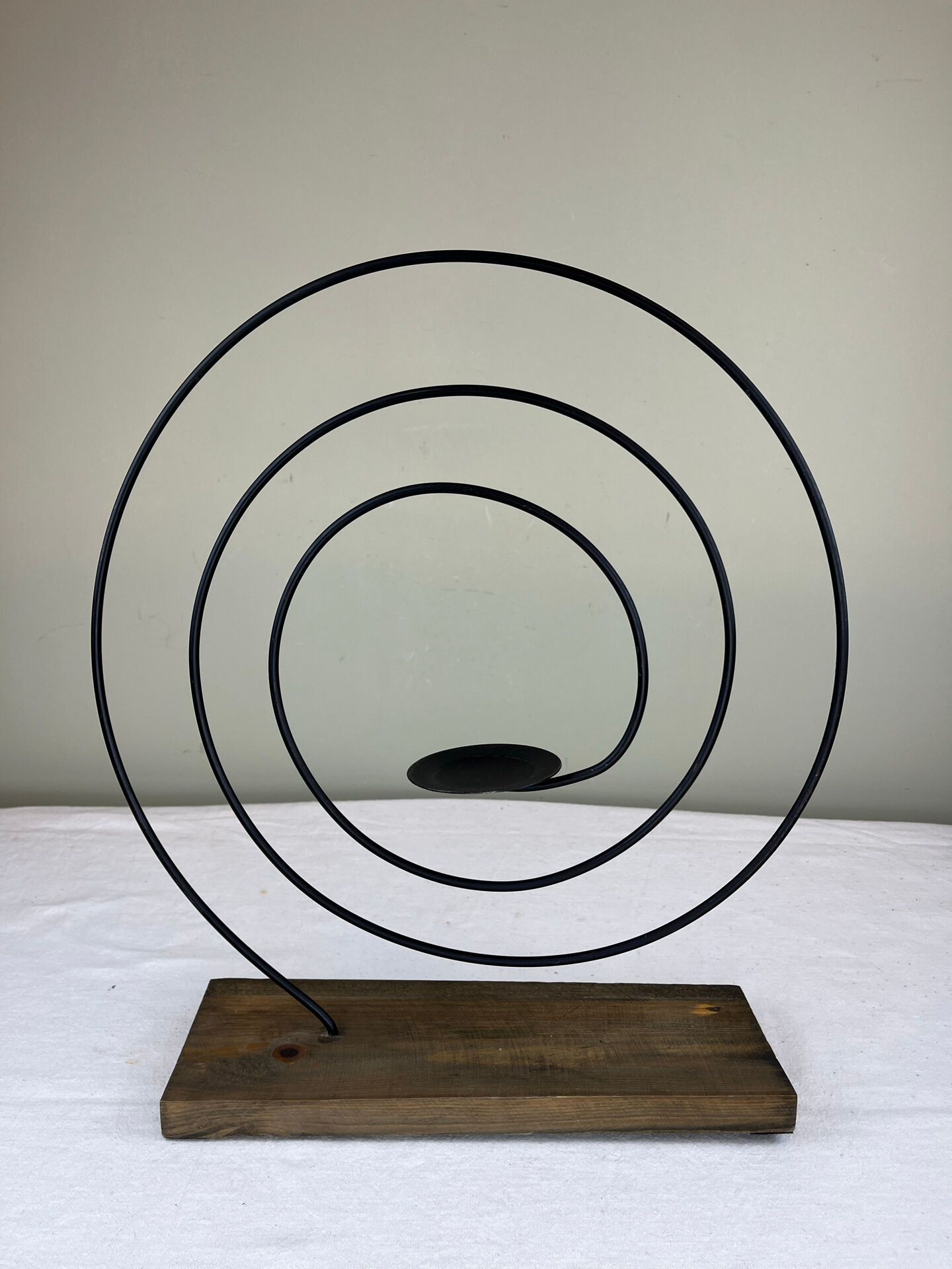 Sculptural spiral candlestick