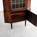 Vitrine vintage | Meuble d'angle | Années 1960 | Danois