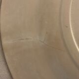 9 dessert plates old chickens, geese and pheasants blue field service Terre de Fer