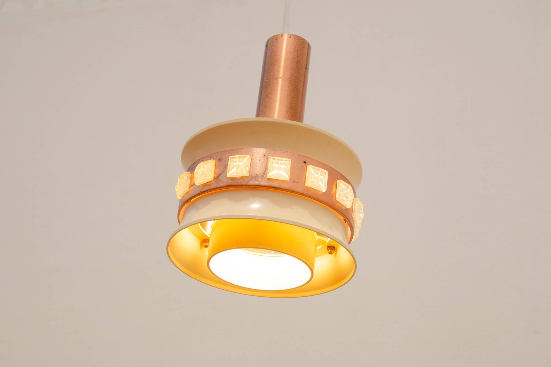 Mid century hanging lamp, Czechoslovakia, 1970´s