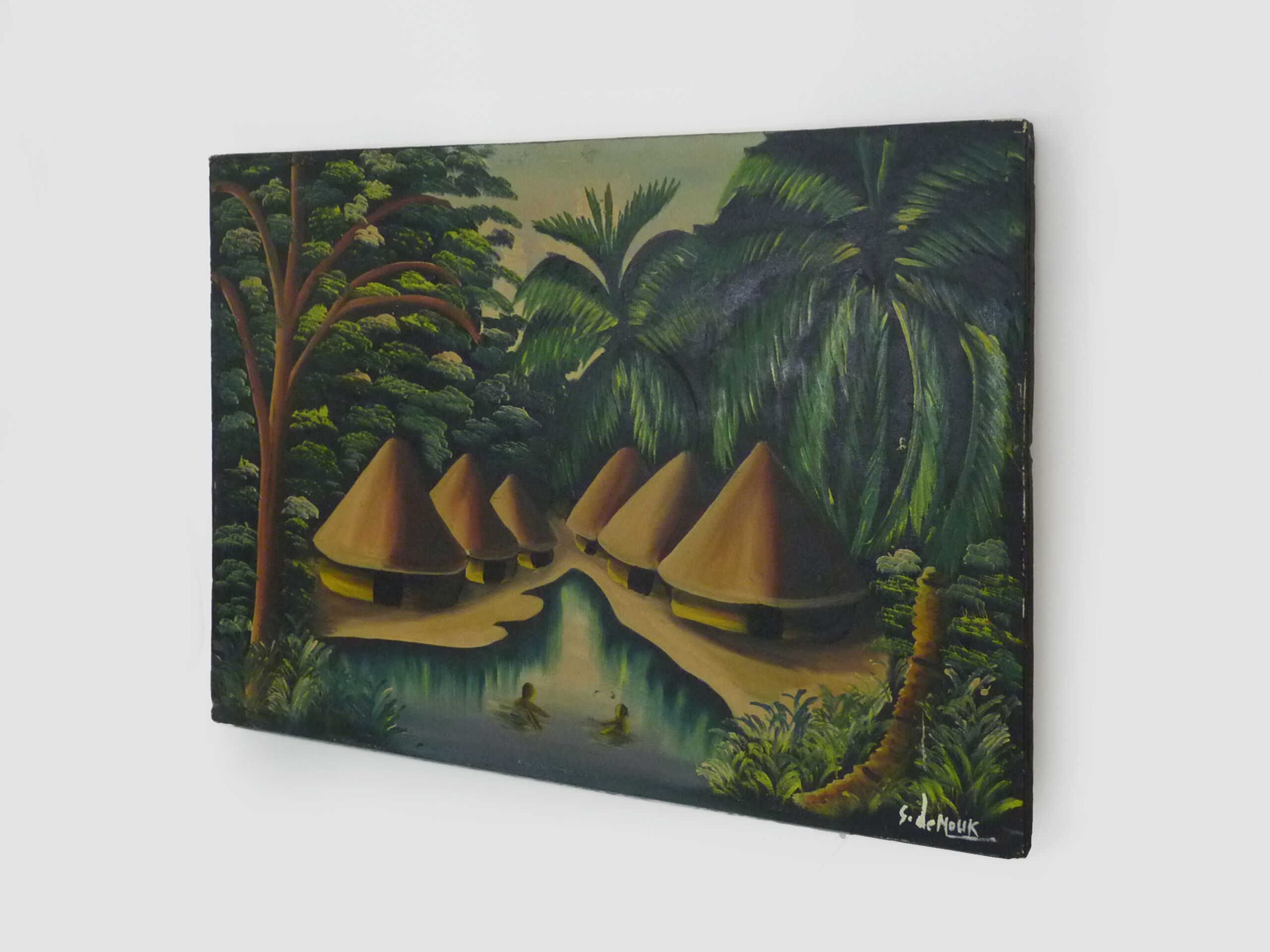 Oil on canvas signed s.demouk