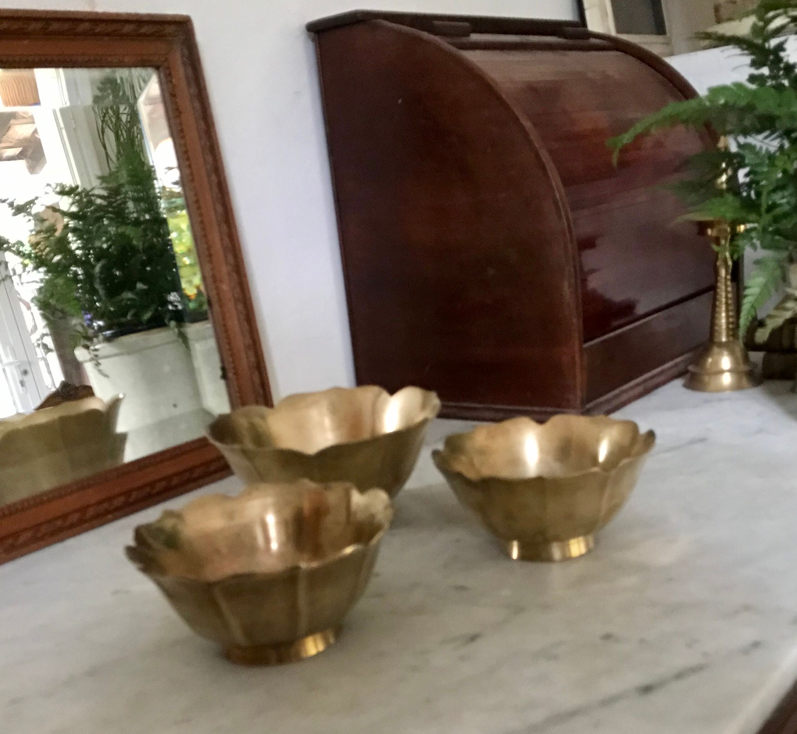 Vide-poches vintage en laiton