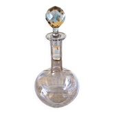 Guilloché crystal wine carafe (engraved) - early 1900s