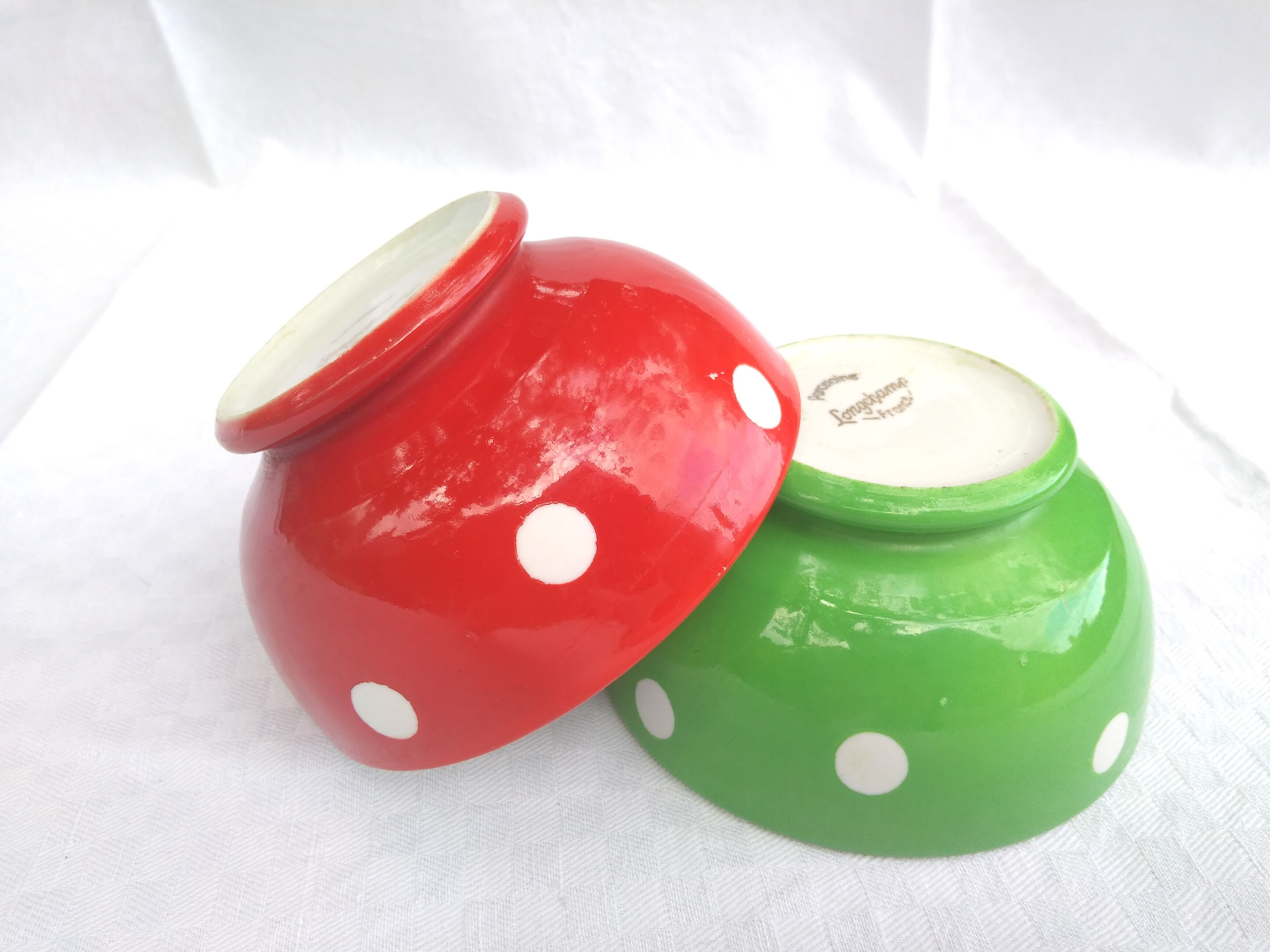 2 vintage longchamp bowls