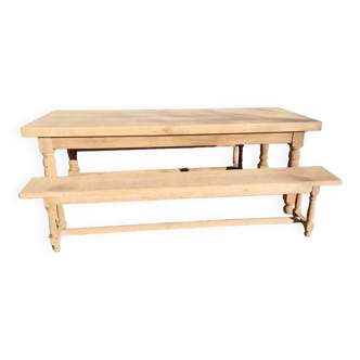 Farm table and bench set