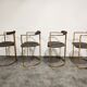 Vintage brass dining room set by Belgochrom, 1970s