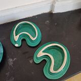 Set of 3 coasters and bottles in earthenware Le Poet-Laval