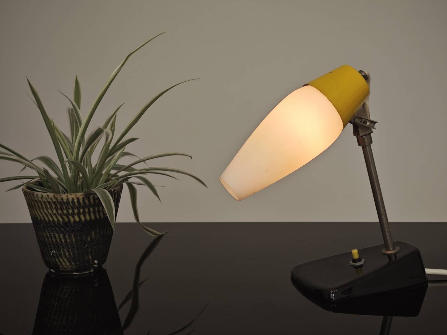 Ceramic table lamp by Jaroslav Anyz for Kamenicky Senov 1956
