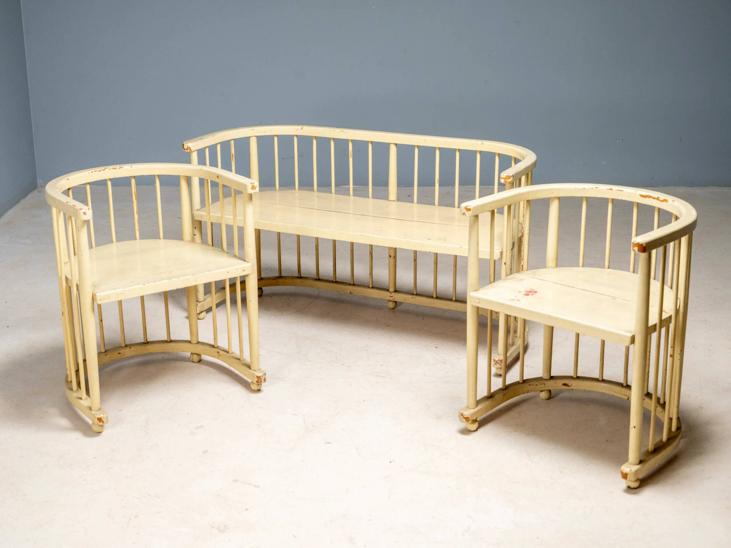 Rare Central European Functionalist seating group, circa 1920s