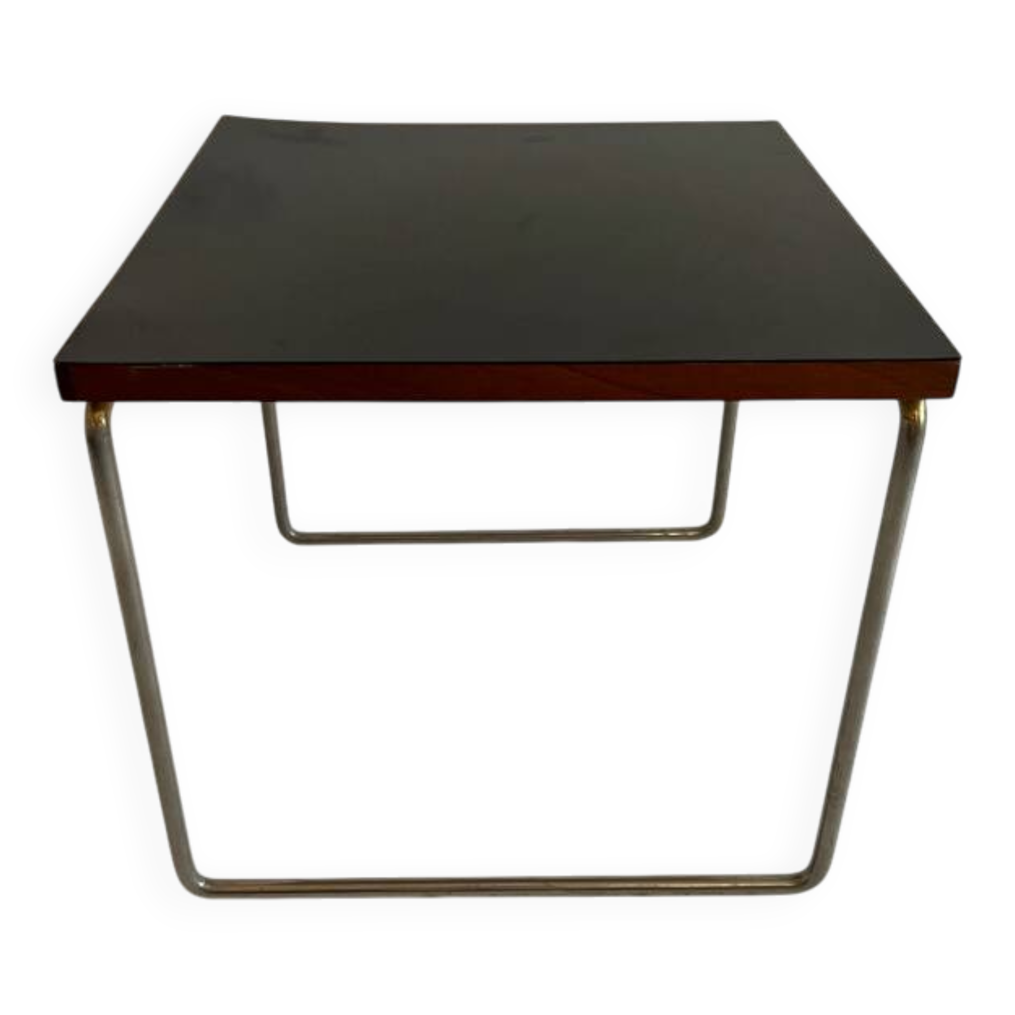 Flying table, metal and black, by Pierre Guariche for Steiner