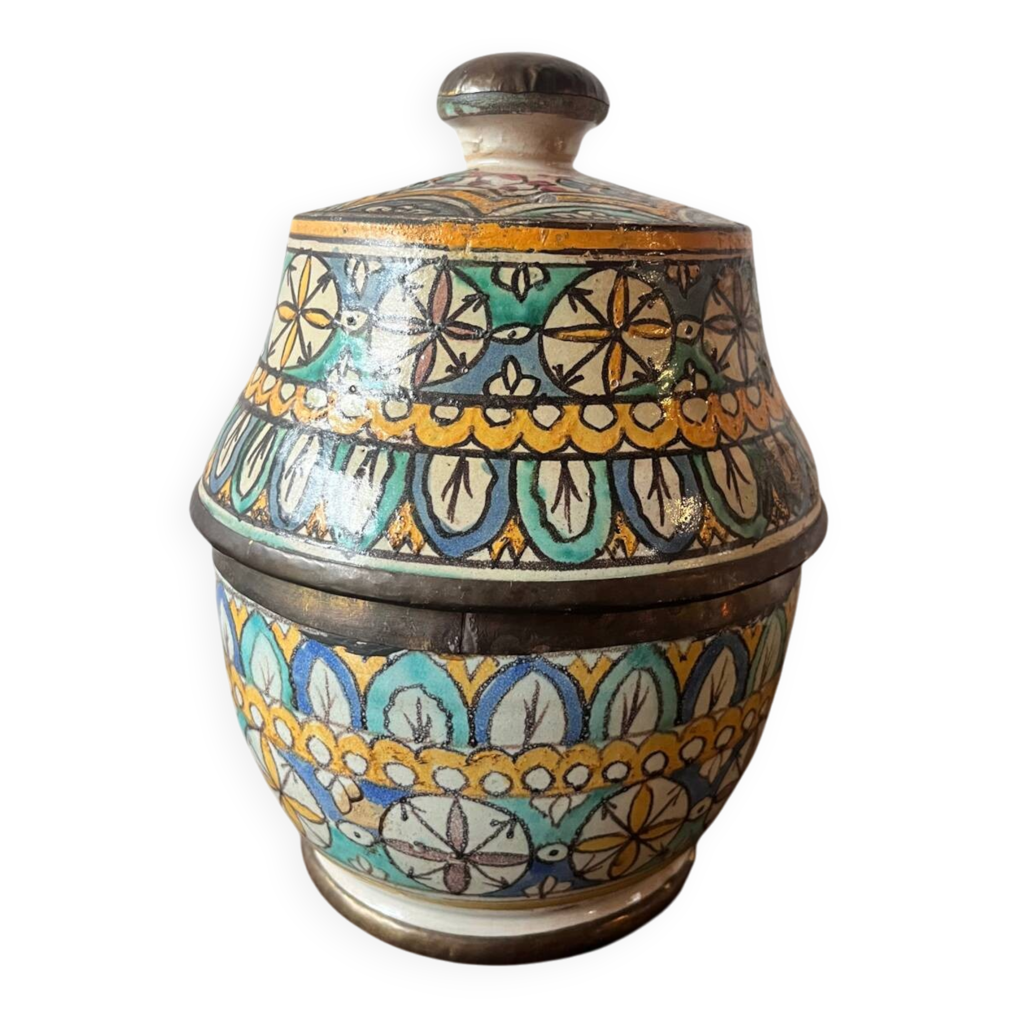 Butter jar Jobbana Morocco - original faience from Fes