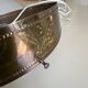 2 1930s ceiling lights in brass and frosted glass