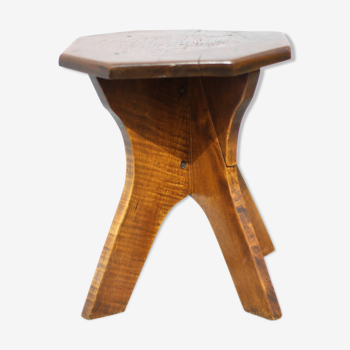 Tabouret vintage en bois