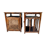Vintage side table pair