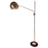 1960s space age chromed floor lamp, Italy 1960s