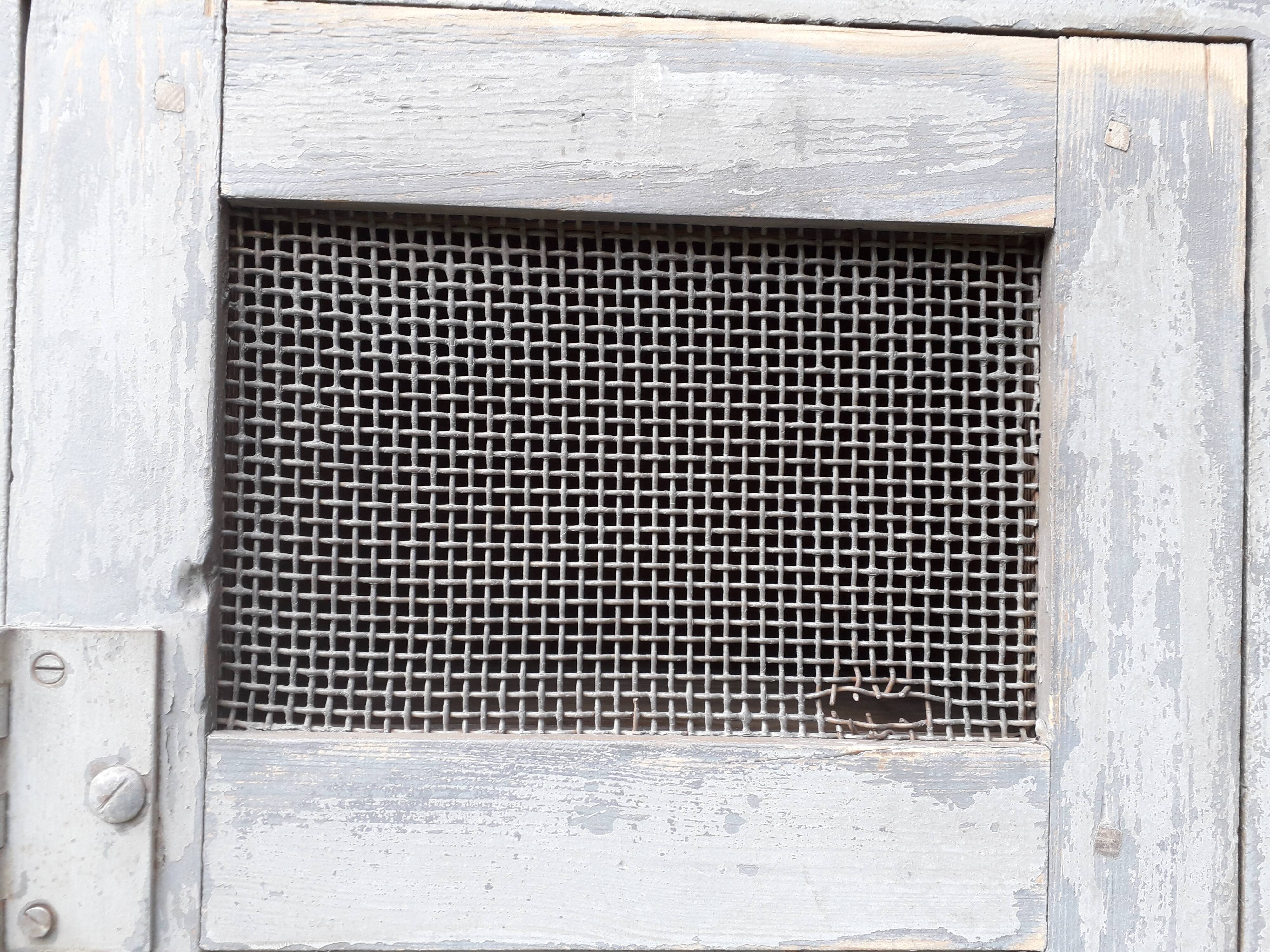 Patinated industrial wardrobe