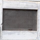 Patinated industrial wardrobe