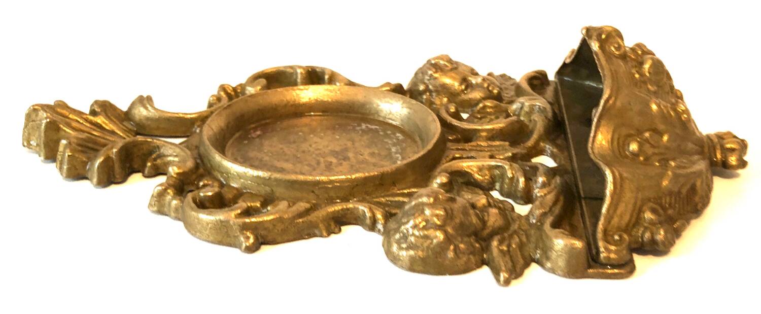 Golden Metal Angels Holy Water Font