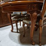 Cherry wood table and chairs set