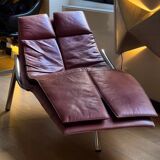 Leather armchair from the Giovanni Offredi years, Saporiti, 1970/80, Italy