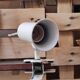 White steel clamp spotlight lita 70s