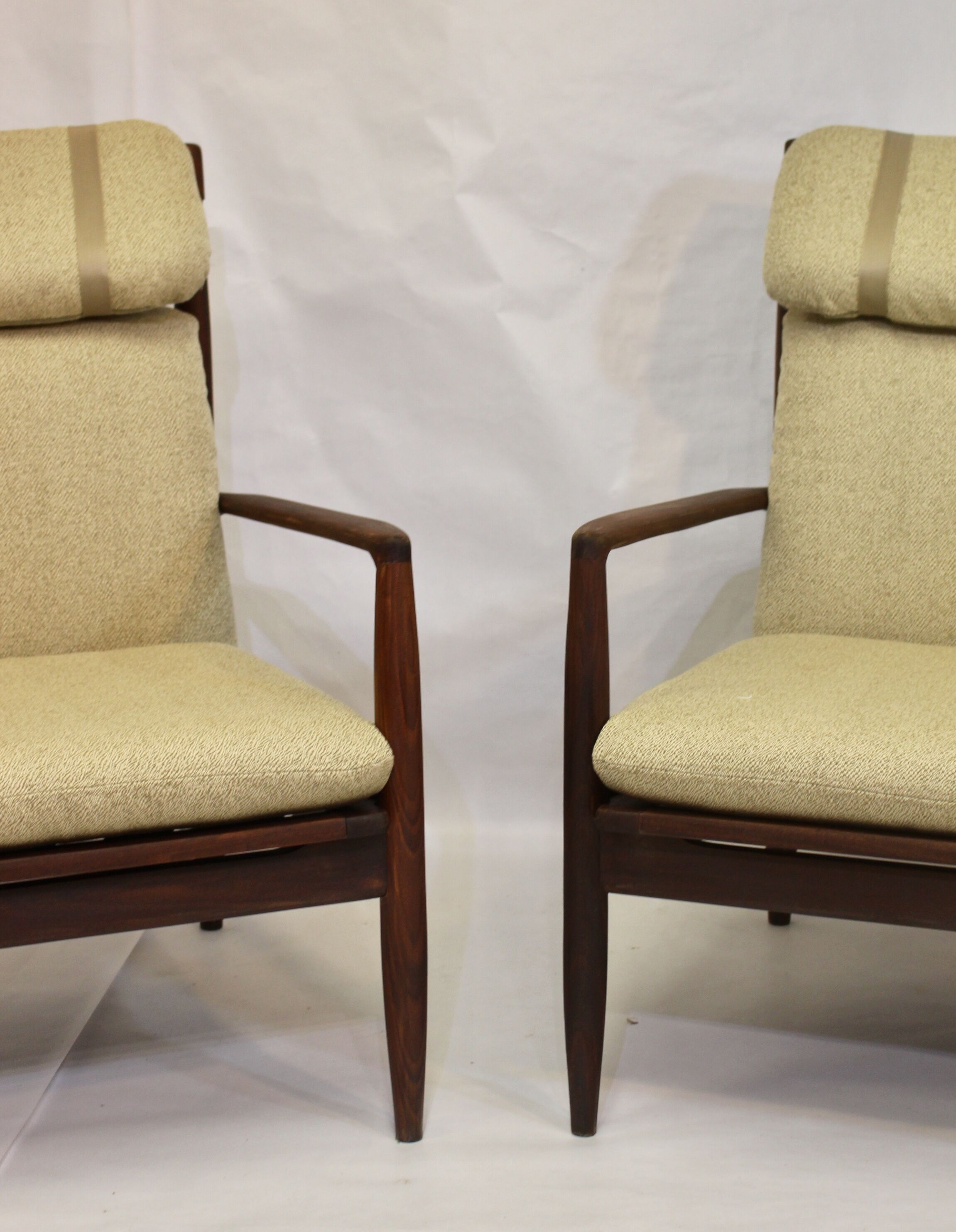 Pair of armchairs by Grete Jalk 1960 Denmark.