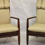 Pair of armchairs by Grete Jalk 1960 Denmark.