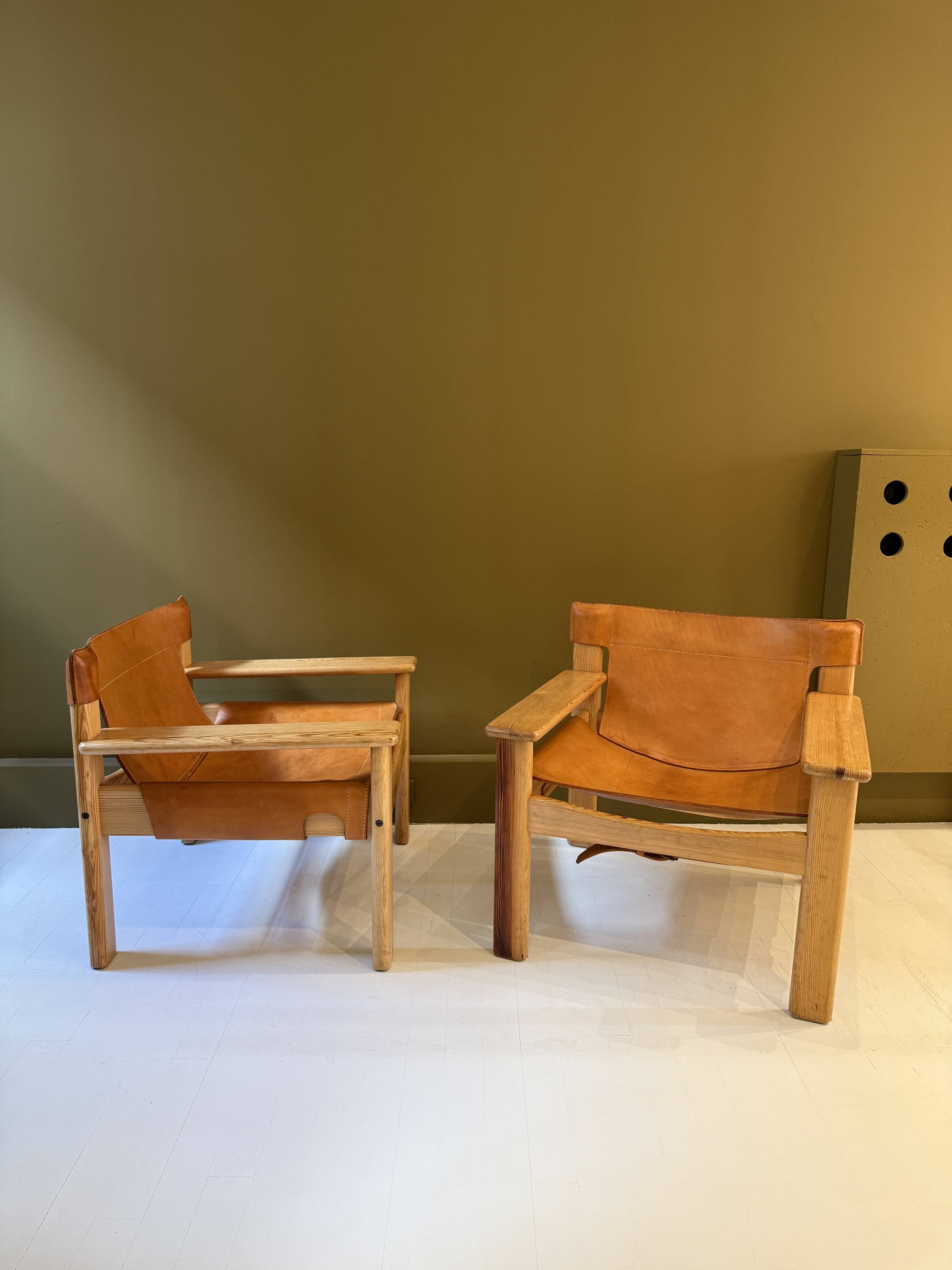 Pair of Scandinavian armchairs "Natura" by Karine Mobring.
