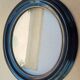 Black lacquered oval frame with its blown glass - Napoleon III - view 25.4 x 20.4