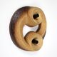Brutalist ceramic wall lamp, 1960s