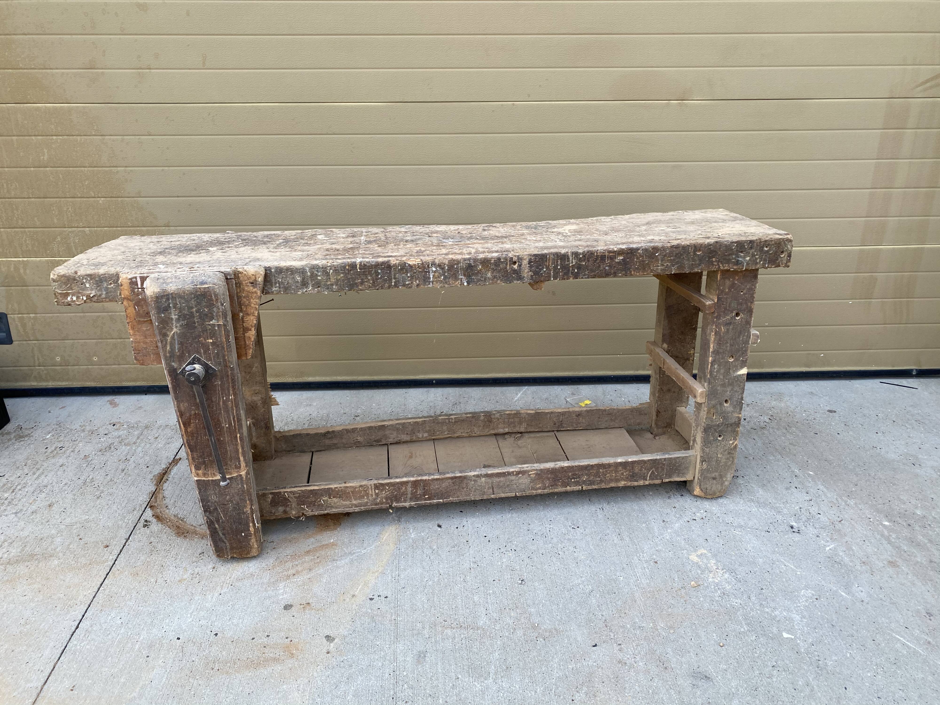 Traditional press joiner's workbench