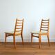 Suite of 6 vintage chairs 1960s