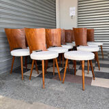 Set of 14 Baumann bistro chairs