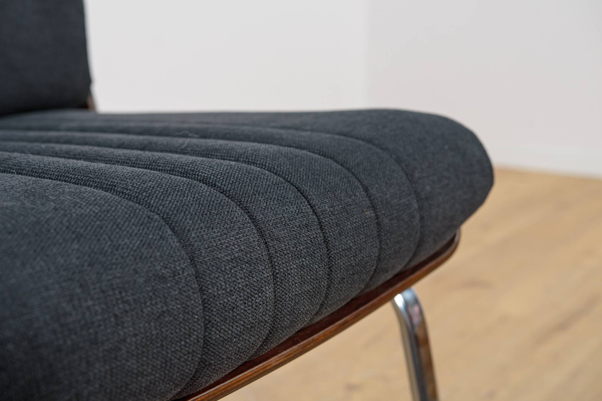 Chrome & Rosewood armchairs, Gordon Russell, United Knigdom, 1970s.