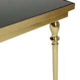 Table basse vintage en laiton et cuivre