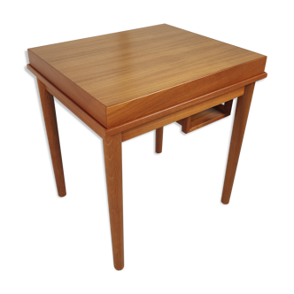 Scandinavian teak game table, 60s and 70s