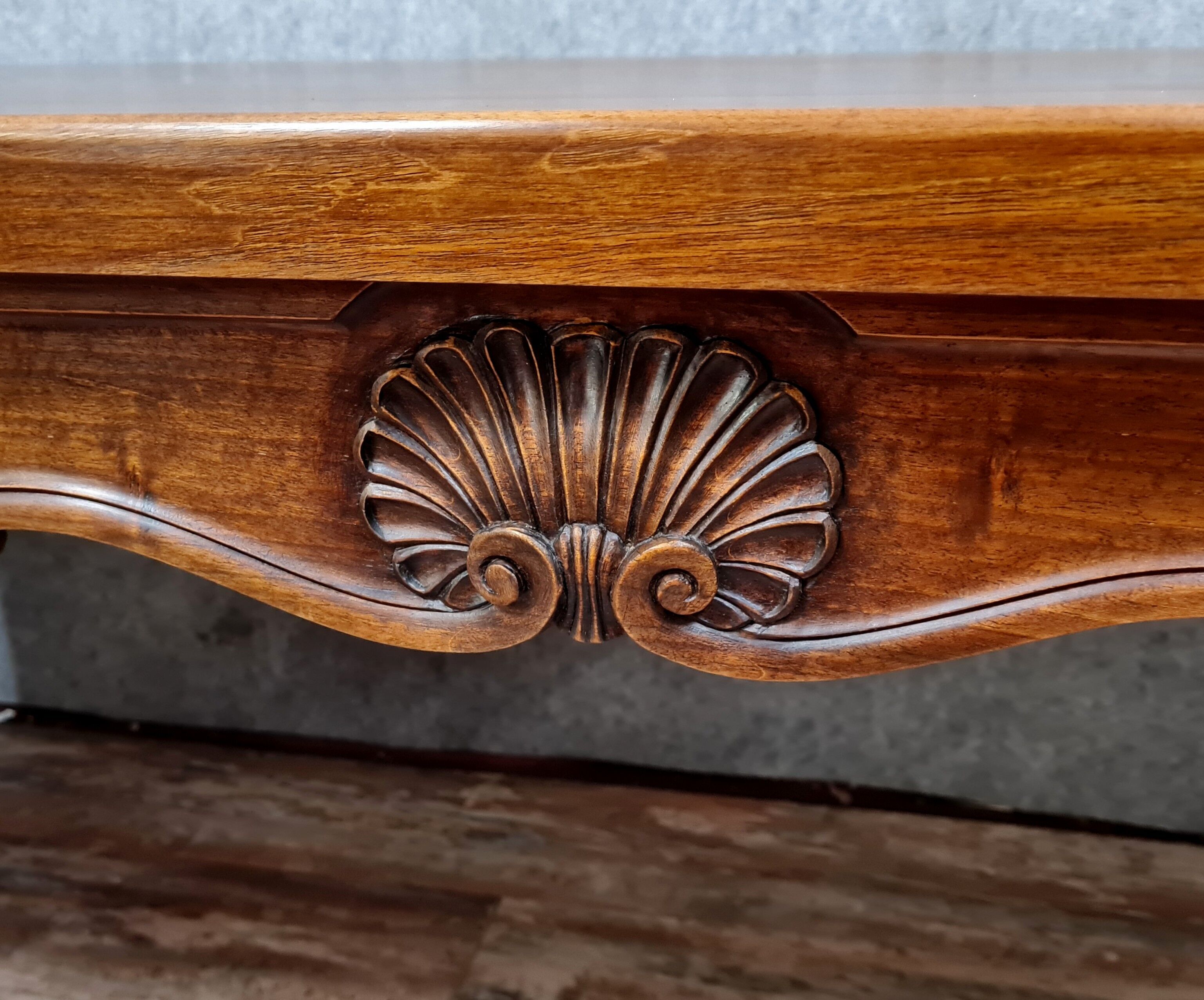 Louis XV community table in solid walnut around 1880-1900