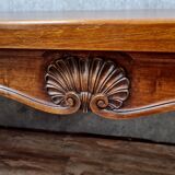 Louis XV community table in solid walnut around 1880-1900