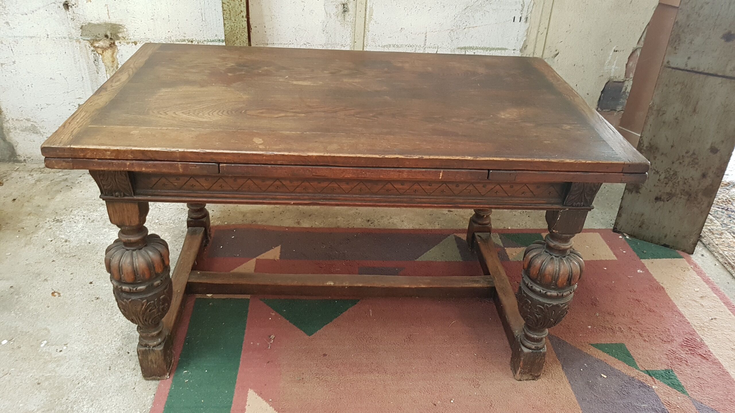 Monastery table in massive oak