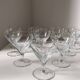 Ensemble de 10 verres vin cristal facette Saint Louis