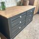 Old trade furniture with black patina