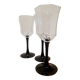 Black Luminarc stemmed glass