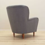 Fauteuil gris, design scandinave, fabrication : Danemark