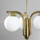 Vintage italian golden angel chandelier