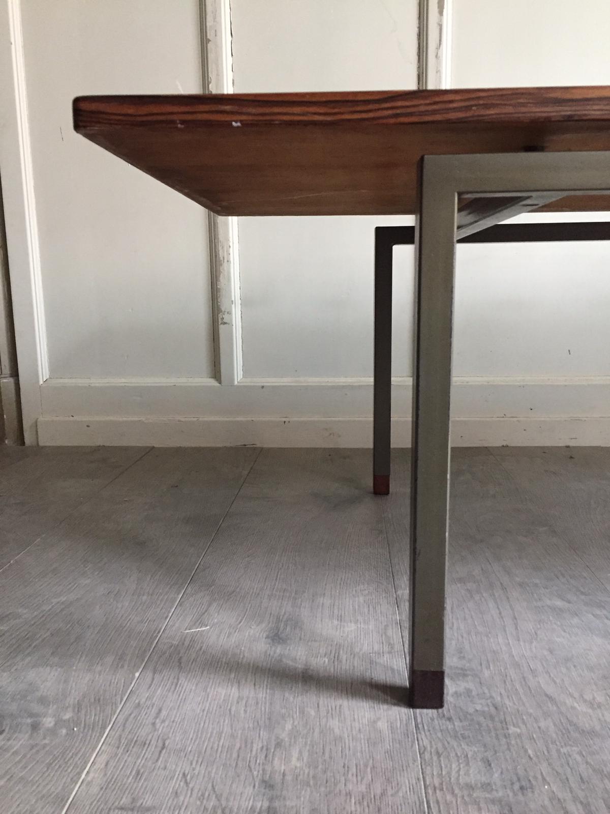 Table ébène de Macassar années 50