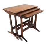 Rosewood nesting table, Erling Torvits, Heltborg Møbler Domus Danica, Denmark, 1960