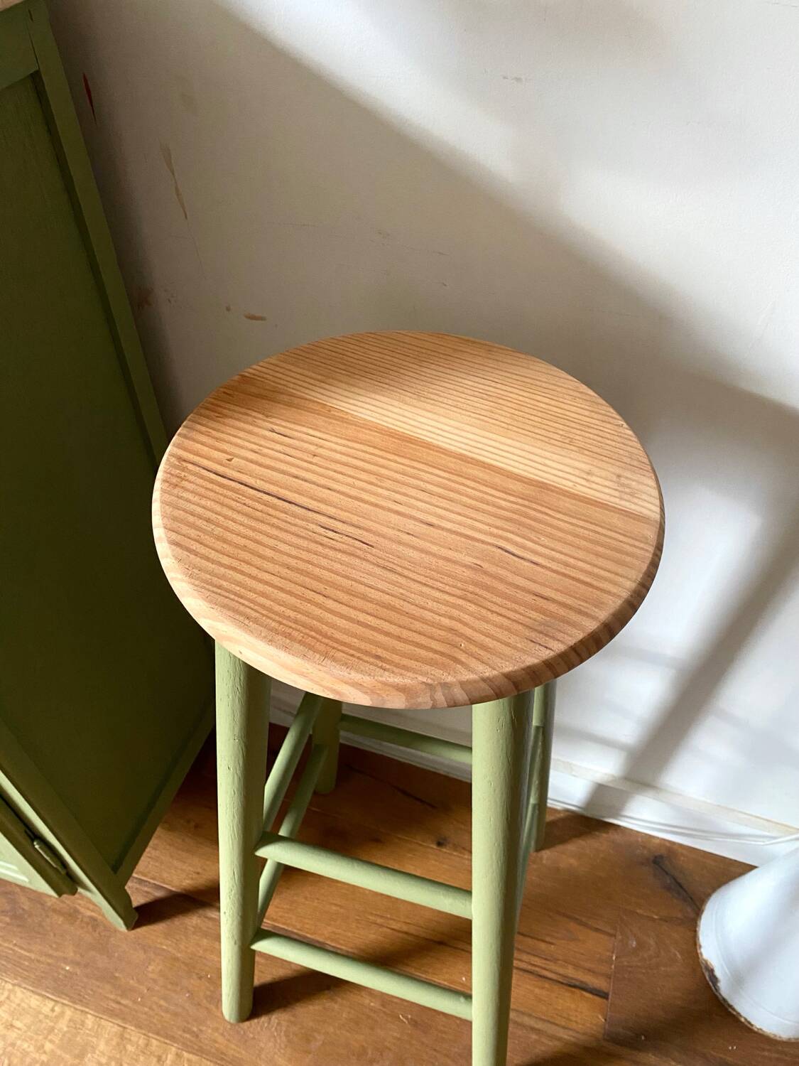Antique wooden stool