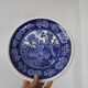 Set of 6 flat plates Villeroy and Boch, blue Rusticana model, vintage
